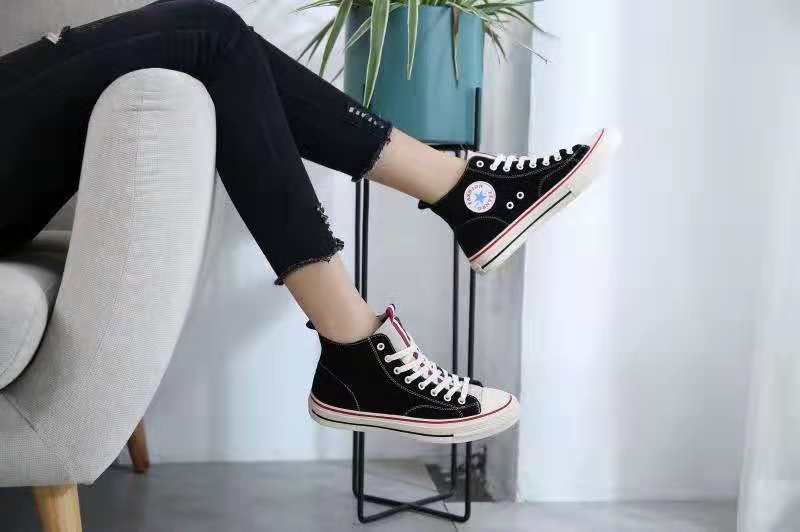 Đại học mới 2018 với giày đế dày đế dày giày da cao cổ nữ