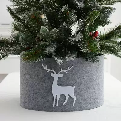 Hong Kong Heng Christmas Day Decorative Christmas Tree Foot Dress White PP Snow Cotton Christmas Tree Skirt Christmas Snow