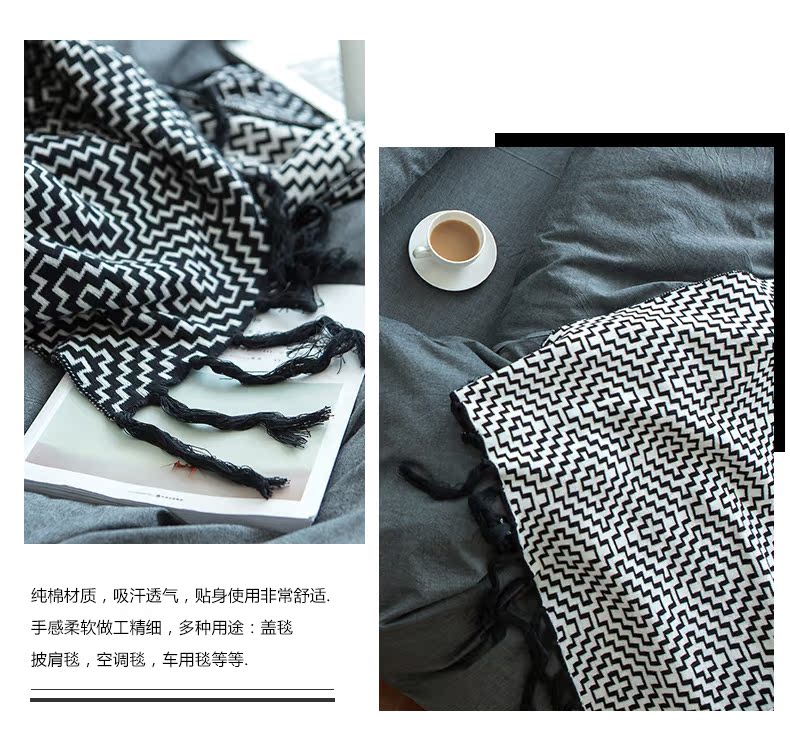 Xuất khẩu bông đan chăn bông trở lại mô hình chăn giải trí chăn điều hòa chăn điều hòa chăn sofa chăn giường chăn trang trí chăn - Ném / Chăn chăn lông cừu cao cấp
