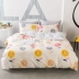 Ai DO phong cách mục vụ giường khăn trải giường bông denim bông chăn 1.8m 1,5m giường Fuluo La - Bộ đồ giường bốn mảnh