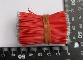 双头镀锡小导线 线长50MM 100条3元 红色
