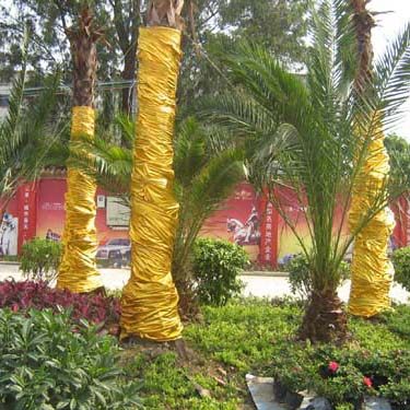 Gilded cloth Wrapped pillar Wrinkled gold cloth red wedding celebration Wrapped tree decoration festival Stage decorative cloth gold cloth