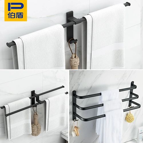 Космическое полотенце, подвесной стержень, черная подвеска