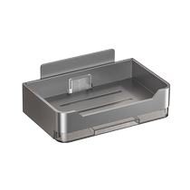 Soap dish wall-mounted bathroom punch-free soap dish bathroom rack hotel drain soap dish wall-mounted