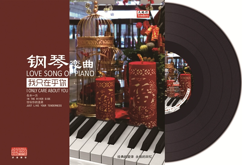 Bài hát tình yêu piano Tôi chỉ quan tâm đến đàn piano của bạn chơi nhạc LP vinyl ghi đĩa Gramophone dành riêng cho đĩa 12 inch - Máy hát