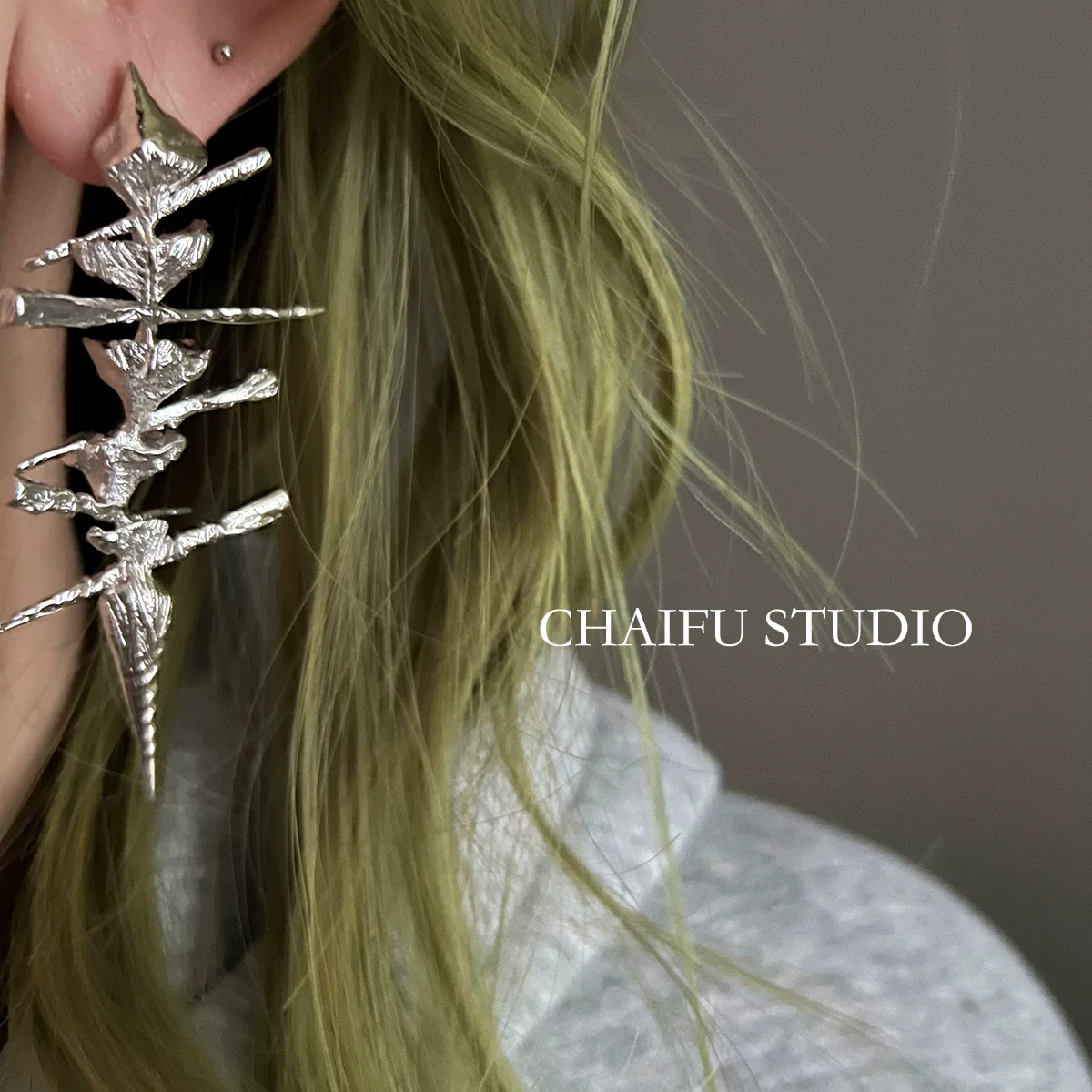 Новые дизайнерские пирсинг в стиле панк-рок Chaif Studio, массивные серьги E112 для женщин, экстравагантные серьги