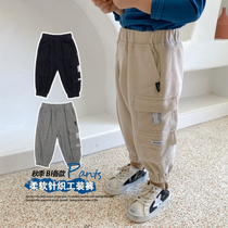 Ultra soft ~ kiddie baby autumn fit pants boy casual pants for spring and autumn childrens easy pants handsome work style pants