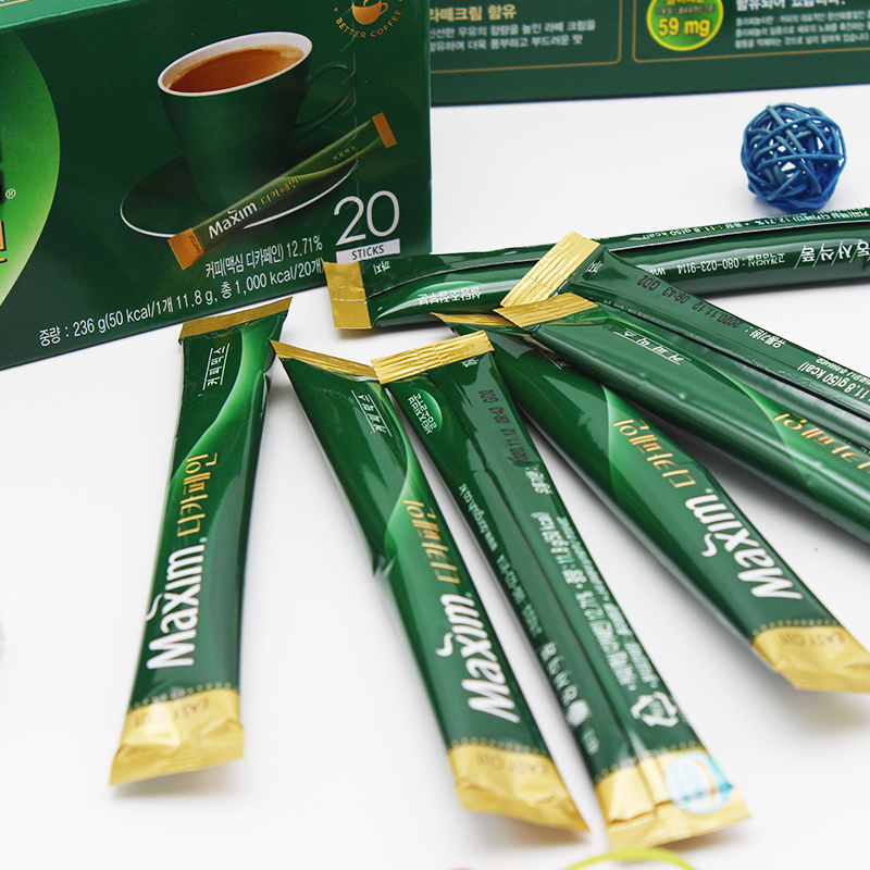 South Korea Imported Wheat's low caffeinated coffee night with coffee single strip tasting 11-8g strips-Taobao