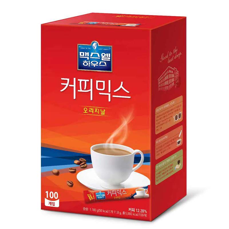 South Korea imported East and west Maxwell MaxwellHouse three-in-one instant coffee powder 100 boxes