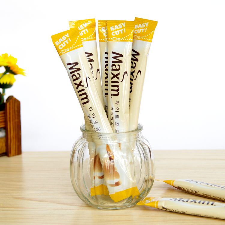 Jin Yan'er endorsement South Korea imported Maixin platinum coffee three-in-one instant coffee single tasting