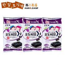 South Korea Import ZEK Grape Seed Oil Grilled Sea Tunes Children Ready-to-eat Sea Tunes 4g * 3 couplets for baby children