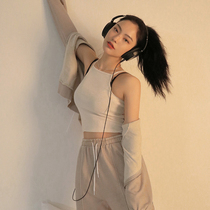 stylenanda Korean official web 21 winter new cut shoulder short lox pure color harness vest