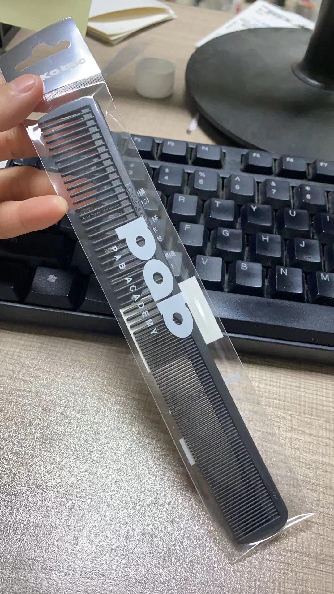 Расчёска 日本进口peekaboo梳子发型师川岛文夫剪发梳子日式标准理发美发梳