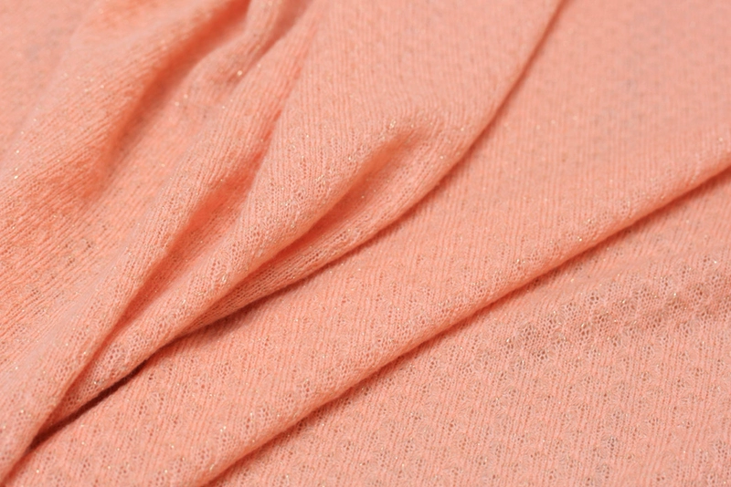 + Vải dệt kim màu hồng flash dễ thương dây vàng 45 nhân dân tệ rộng 1,65 mét - Vải vải tự làm