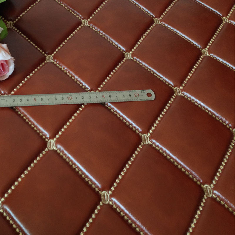 European-style embroidery soft bag leather fabric bag anti-theft door kang enclosure ktv hotel bedside background wall soft bag material