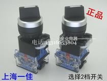 Shanghai Yijia YJ139-LA38-11X 2 select two two-speed self-locking button knob switch 22mm
