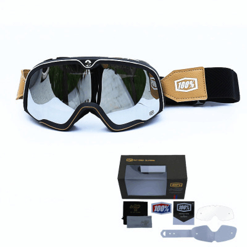 Percentile goggle Halle retro goggle locomotive goggle windproof male riding cross-country safety helmet goggle goggle