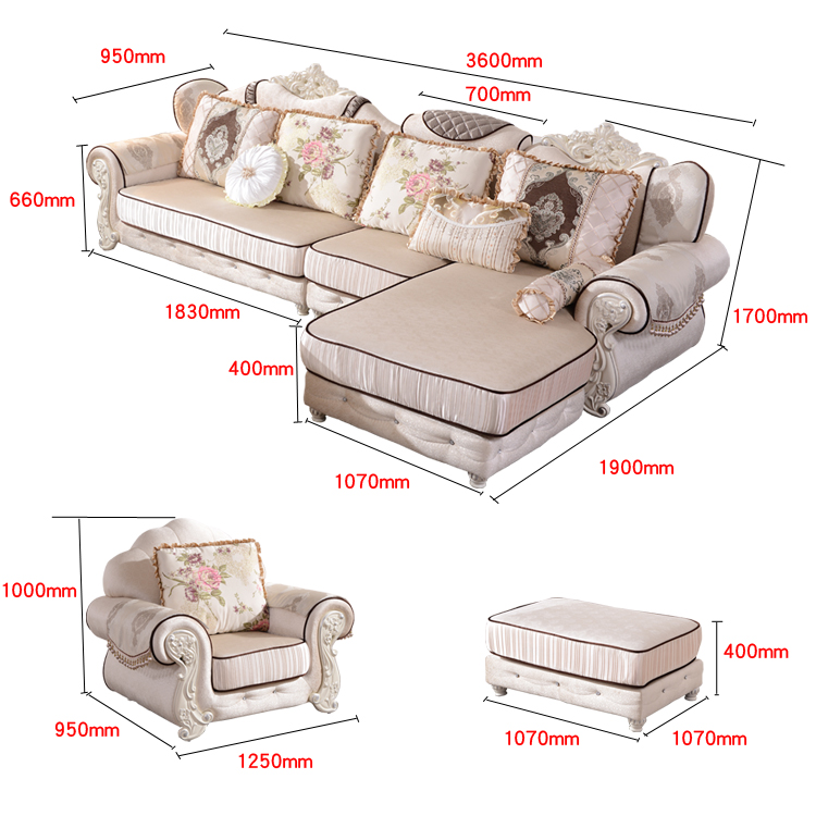 Toàn bộ bộ bàn ghế châu Âu khép kín phòng khách bọc da nghệ thuật sofa đơn giản Bàn cà phê châu Âu Tủ tivi ba mảnh phòng ăn - Bộ đồ nội thất mẫu giường đẹp