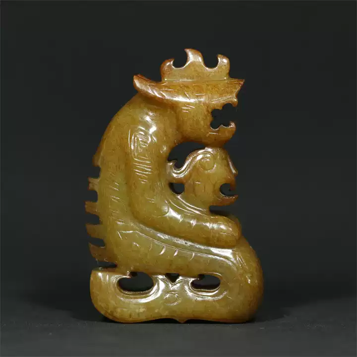 古玩古董汉代老玉器和田玉【籽料瑞兽貔貅】摆件古玉老玉包邮