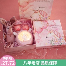 Creative Unicorn Night Light birthday gift girl to send girlfriend friend friend Special Gift Set