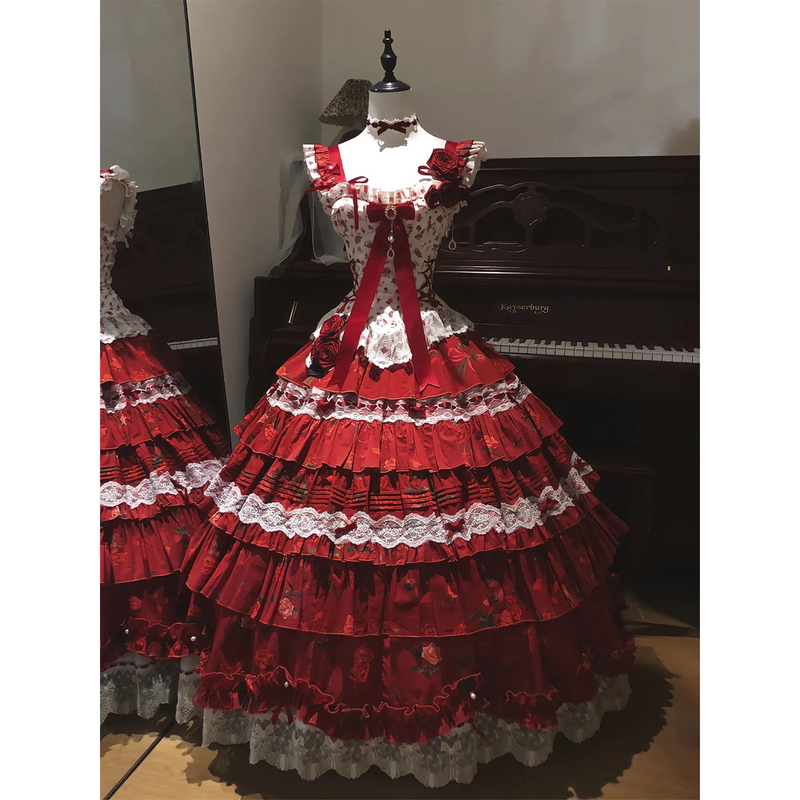 Southern French Little Rose Lolita Dress 2026 New High-End Light Luxury Niche Birthday Coming-Of-Age Ceremony Lolita Dress