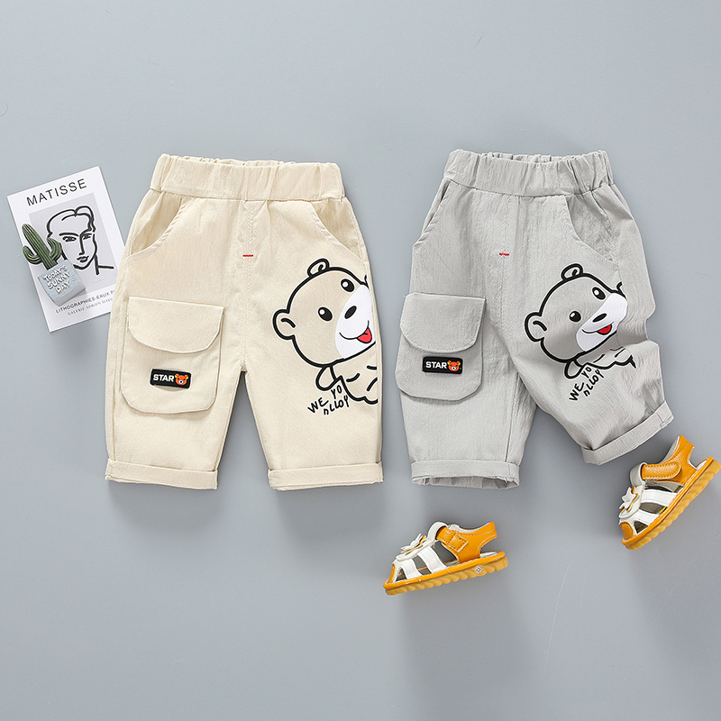 Baby's Summer Thin Cropped Pants for Boys, Breathable Cotton and Linen Casual Mid-Length Pants, Stylish Children's Shorts Baby's Summer Thin Cropped Pants for Boys, Breathable Cotton and Linen Casual Mid-Length Pants, Stylish Children's Shorts