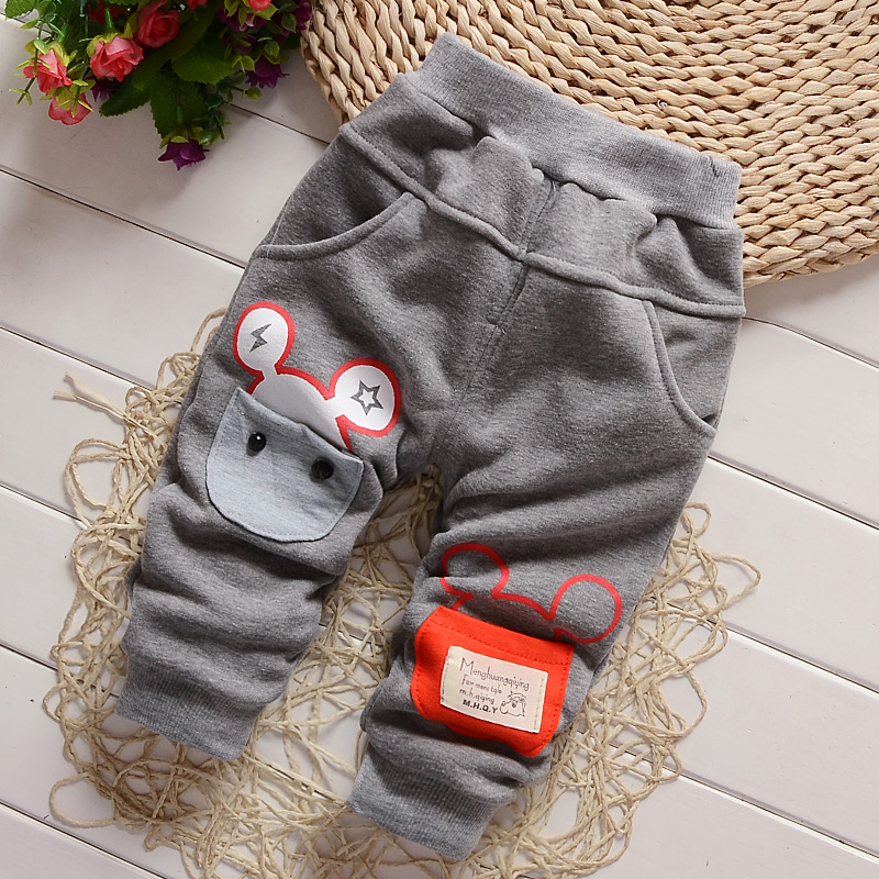 Baby baby boy mùa thu đông cộng với quần nhung 2018 mùa đông mới 0-1-2-3 tuổi trẻ em quần ấm quần nỉ bé trai