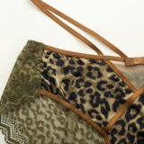 Areney любит иракский французский стиль сексуальные кружевные леопардовые брюки Женская модальная базовая базовая база для чистого хлопка.