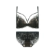 81006 чашка 3/4 черная (бюстгальтер + трусики)
