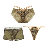 Areney любит иракский французский стиль сексуальные кружевные леопардовые брюки Женская модальная базовая базовая база для чистого хлопка.