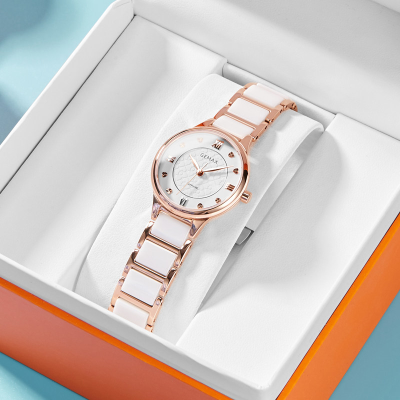 Gmassee Ceramics Watch Schoolgirl female table Jane Temperament Lady Watches Fashion Waterproof Female Nameplate Tide-Taobao