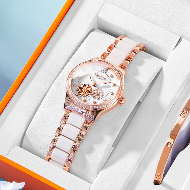 Gemas French niche light luxury women's watch automatic mechanical watch Chinese famous brand women's watch brand