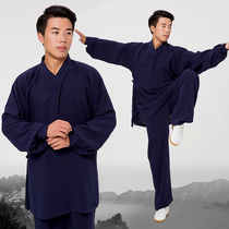 Taoist clothing Taiji clothing slanting robe suit Chinese Hanfu Taoist clothing suit martial arts uniforms for men and women