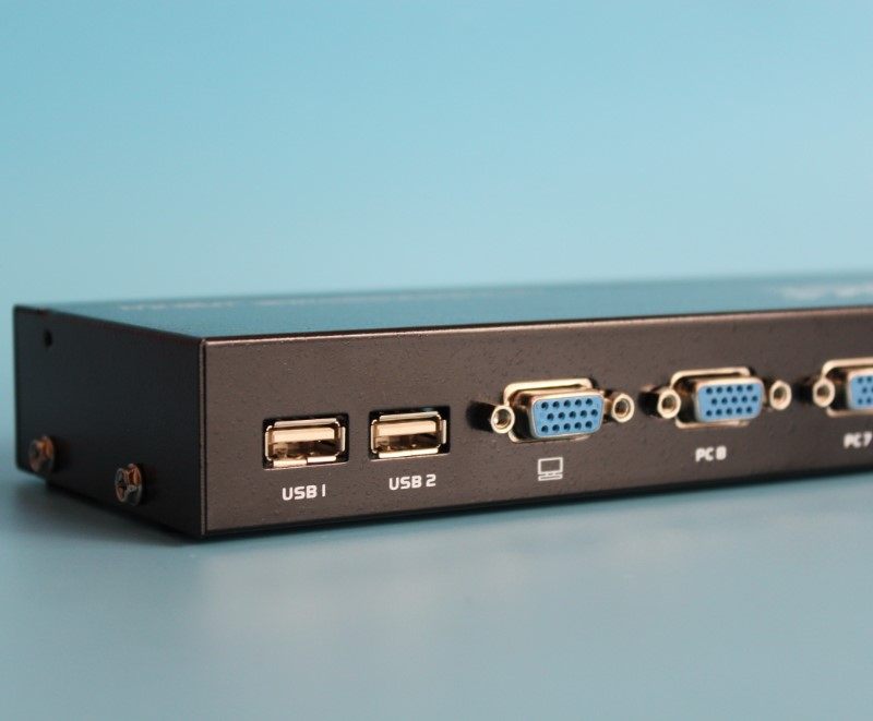 Smart KVM switch 8-port keyboard mouse 8-in-1-out USB2 0 manual with 8 lines @Maxtor MT-801UK-L