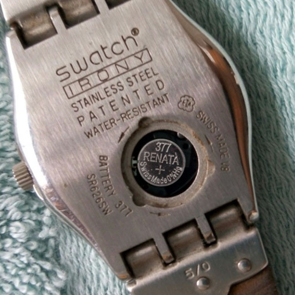 battery 377 sr626sw swatch