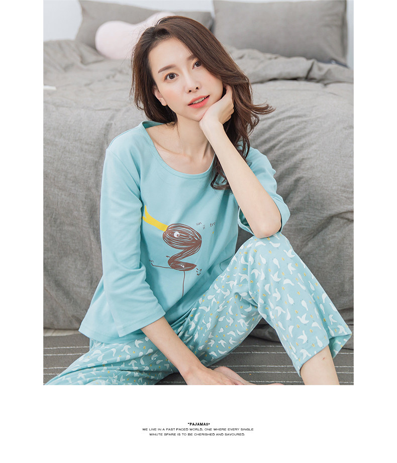 Pyjama pour femme en Coton à manches - Ref 2993059 Image 17