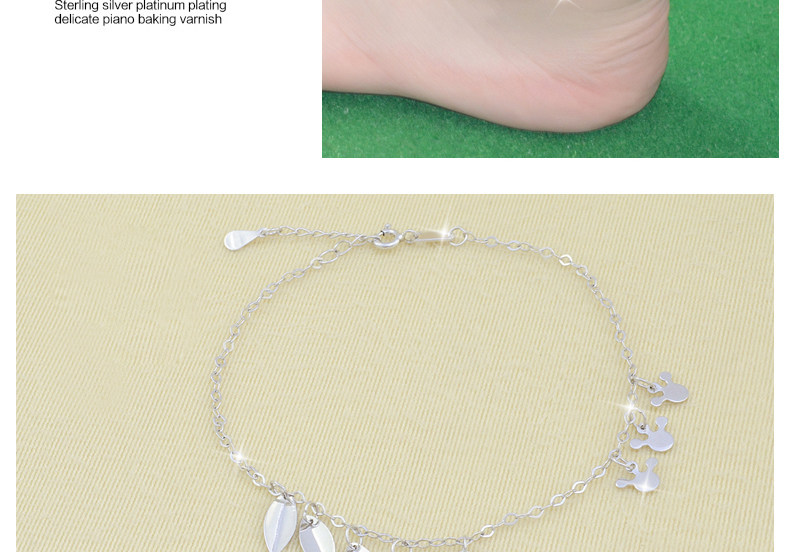 Bracelet de cheville Femme en Argenterie - Ref 3101861 Image 35