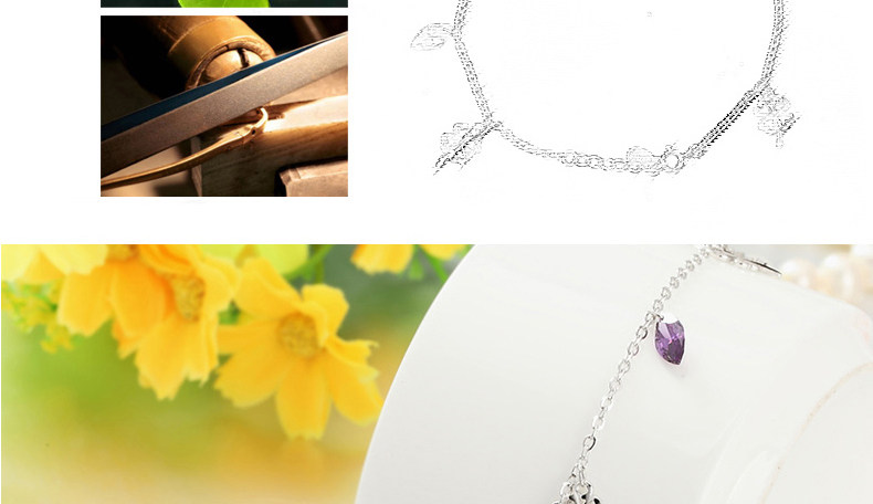 Bracelet de cheville Femme en Argenterie - Ref 3101861 Image 53