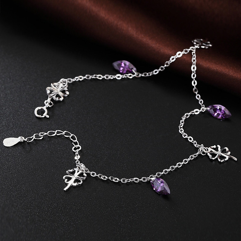 Bracelet de cheville Femme en Argenterie - Ref 3101861 Image 3