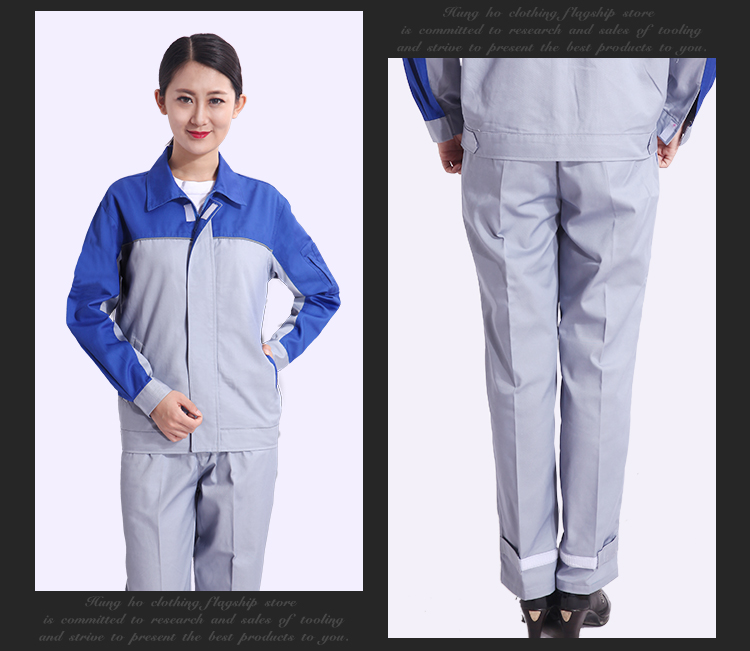Quần áo hiện đại Bắc Kinh phù hợp với nam 4S shop bảo trì sau bán hàng dịch vụ sửa chữa ô tô làm đẹp áo sơ mi tay dài quần nam đẹp