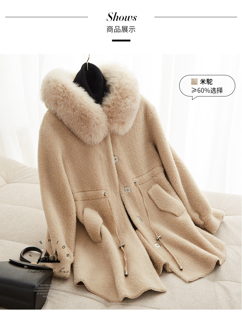 Manteau de fourrure femme XOVO - Ref 3171808 Image 14