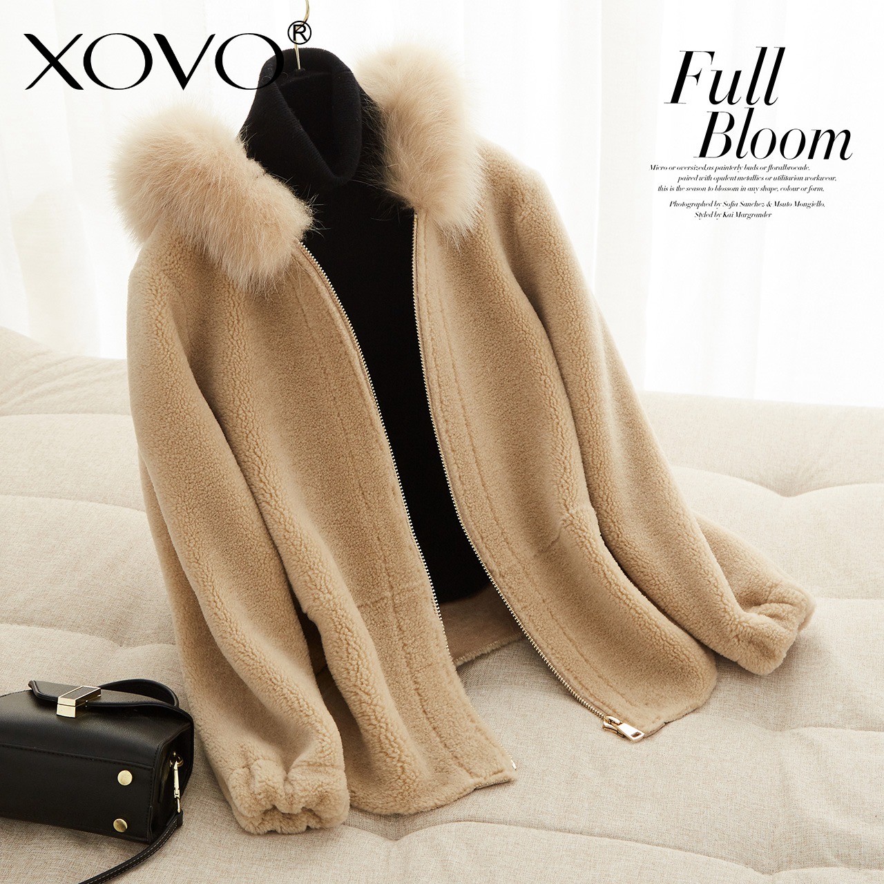 Manteau de fourrure femme XOVO - Ref 3175241 Image 1