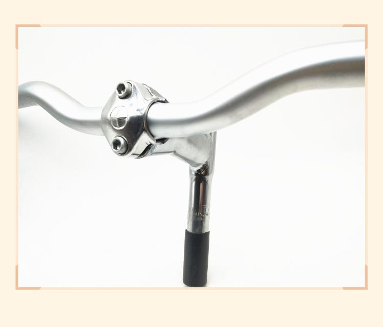 Bike steel cart handlebar stand suit crossbar the length 600mm25 4mm frosted silver to bring up the standout silver Schwench