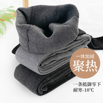 Autumn and winter leggings socks velvet thickened stockings women with socks step on the foot Autumn and winter models with feet black base socks