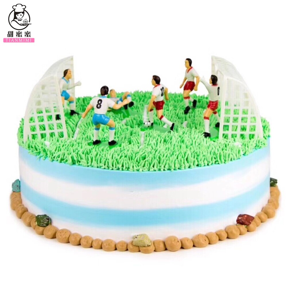 Birthday Cake Decoration Football Kid Themed Paparazzi Football Pitch Competition Sports Scene Creativity Pendulum-Taobao