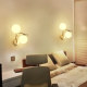 Aisle Corridor Wall Lamp Modern Minimalist Bedroom Bedside Background Wall Lamp Round Glass up and down Stairs Wall Hanging Lamp