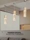 Creative Light Luxury Restaurant Chandelier, Modern Simple Three-Head Dining Room Crystal Table Lamp, Personalized Single-Head Bar Counter Small Chandelier