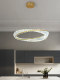 Atmospheric Living Room Chandelier, Light Luxury Style Bedroom Crystal Lamp, Modern Simple Creative Designer Ring Nordic Dining Room Lamp