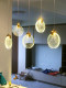 Restaurant Chandelier with Three Heads, Creative Light Luxury Crystal Bar Counter Long Line Lamp, Trendy Minimalist Dining Table Strip Light, Modern Simple