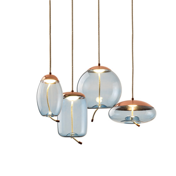 Nordic Light Luxury Designer Dining Table Lamp, Vintage Bar Counter, Window Sill Glass Pendant Light ins Internet Celebrity